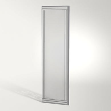Miroir En Bois "buhem" - 40 X 120 Cm - Blanc