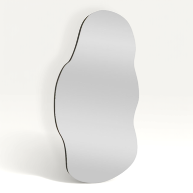 Miroir En Bois "baby" - 40 X 72 Cm - Noir