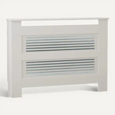 Armoire De Radiateur En Bois "termora" 112 X 19 X 82 Cm - Blanc
