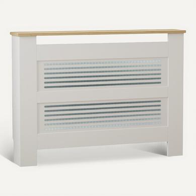 Armoire De Radiateur En Bois "termora" 112 X 19 X 82 Cm - Chêne Saphir