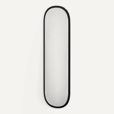 Miroir En Bois "magnum" - 40 X 120 Cm - Noir