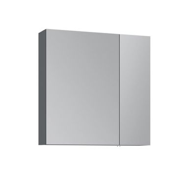 Meuble Salle De Bain Avec Miroir "nuvola 60 V2" - 66 X 16 X 60 Cm - Anthracite Meuble Salle De Bain Avec Miroir "nuvola 60 V2" - 66 X 16 X 60 Cm - Anthracite