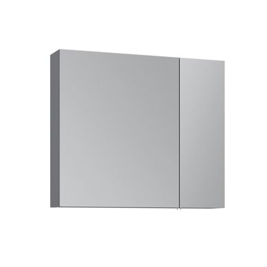 Meuble Salle De Bain Avec Miroir "nuvola 80 V2" - 75 X 16 X 66 Cm - Grey Meuble Salle De Bain Avec Miroir "nuvola 80 V2" - 75 X 16 X 66 Cm - Grey