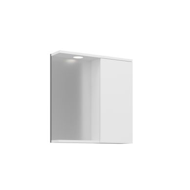 Meuble Salle De Bain Avec Miroir "purus 65" - 63 X 18 X 68 Cm - White