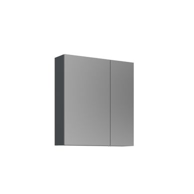 Meuble Salle De Bain Avec Miroir "purus Desna 60" - 60 X 16 X 66 Cm - Matte Anthracite Meuble Salle De Bain Avec Miroir "purus Desna 60" - 60 X 16 X 66 Cm - Matte Anthracite