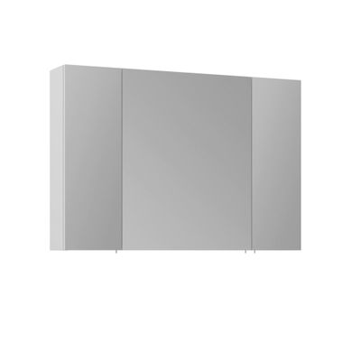 Meuble Salle De Bain Avec Miroir "side 100" - 100 X 16 X 66 Cm - Matte White Meuble Salle De Bain Avec Miroir "side 100" - 100 X 16 X 66 Cm - Matte White