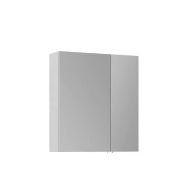 Meuble Salle De Bain Avec Miroir "side 60" - 60 X 16 X 66 Cm - Matte White