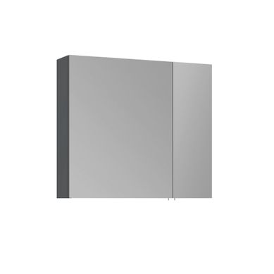 Meuble Salle De Bain Avec Miroir "side 80" - 79 X 16 X 66 Cm - Matte Anthracite Meuble Salle De Bain Avec Miroir "side 80" - 79 X 16 X 66 Cm - Matte Anthracite