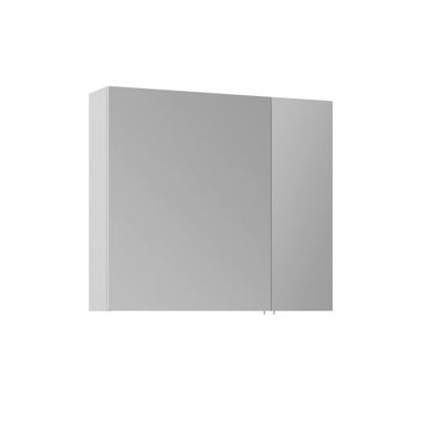 Meuble Salle De Bain Avec Miroir "side 80" - 79 X 16 X 66 Cm - Matte White