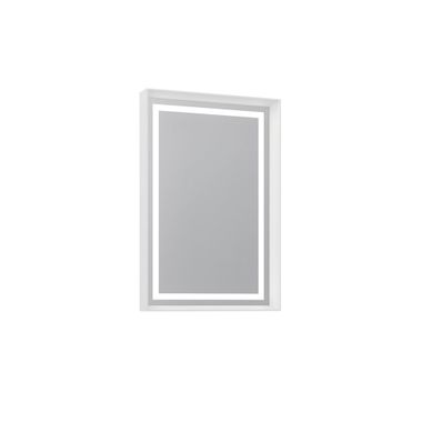 Miroir Décoratif En Bois "craft 60 X 90 V2" - 60 X 10 X 90 Cm - Matte White