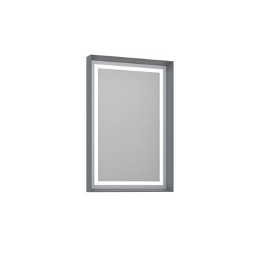 Miroir Décoratif En Bois "craft 60 X 90 V2" - 60 X 10 X 90 Cm - Matte Grey