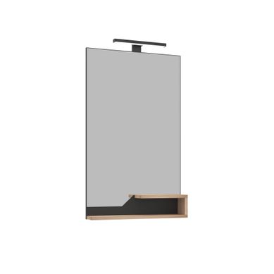 Miroir Décoratif En Bois "galia 60" - 60 X 14 X 100 Cm - Oak
