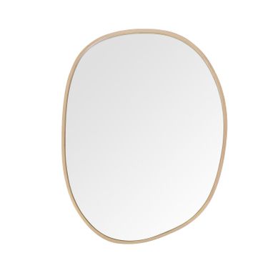 Miroir Malo Forme Organique Coloris Chêne 60x80cm