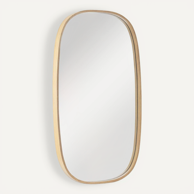 Miroir Ovale Chêne Meloe 40x70cm