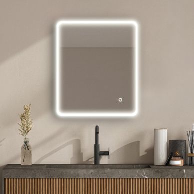 Miroir LED Rectangulaire Avec Rétroéclairage Miralux Miroir LED Rectangulaire Avec Rétroéclairage Miralux