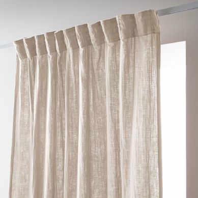 Rideau Galon Fronceur 140x240 Cm Gaze De Coton Pampa