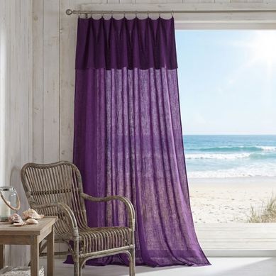 Rideau Ajustable 140x300 Cm Gaze De Coton Hampton Opulence Rideau Ajustable 140x300 Cm Gaze De Coton Hampton Opulence
