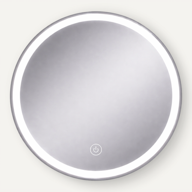 Miroir LED Rond - 60 X 60 Cm - Éclairage LED En Façade - Lumia