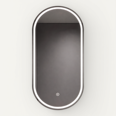 Miroir LED Ovale - 50 X 70 Cm - Éclairage LED En Façade - Ovalia