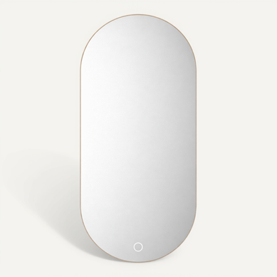 Miroir LED Ovale - 50 X 70 Cm - Éclairage LED Rétroéclairé - Aurelia