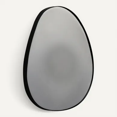 Miroir Organique En Métal Noir Harper