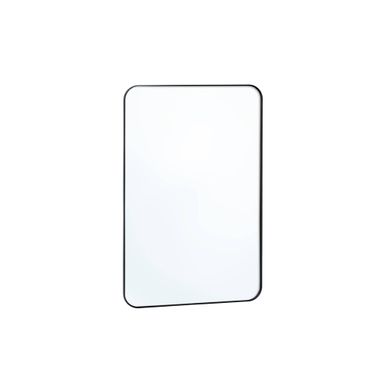 Miroir Rectangulaire Acier Noir 60 X 90 X 1.8 Cm - Harold Miroir Rectangulaire Acier Noir 60 X 90 X 1.8 Cm - Harold