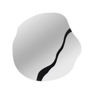 Miroir Organique Motif Bois 74.5cm Noir - Vano