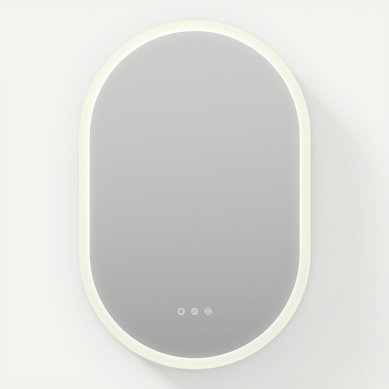 Miroir LED Lumineux Ovale 60 X90 Cm (2100 Lms) Antibuée + Intensité Et Couleur Réglables - Club Miroir LED Lumineux Ovale 60 X90 Cm (2100 Lms) Antibuée + Intensité Et Couleur Réglables - Club