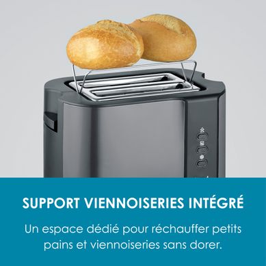 Grille pain AT 9573 800W - Décongélation - Inox