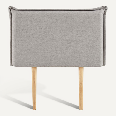 Tête De Lit ELOWA 160cm Rembourrée Tissu Polyester Noir - Design Moderne Sur Pieds Pour Lit 160