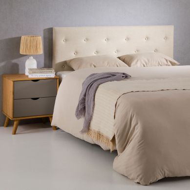 DHOME Tête De Lit En Velours Côtelé Uni Haut De Gamme Tête De Lit Rembourrée Moderne Lit Chambre De Luxe Gris 90x50cm 92534443