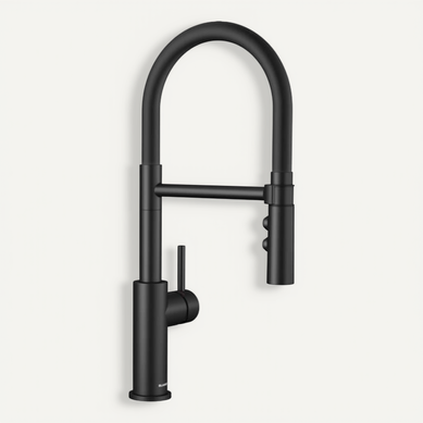 Robinet Cuisine Noir Pure Eau Robinet de Cuisine avec Extensible Double