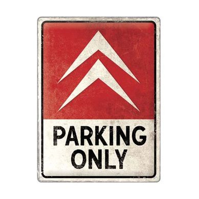 Plaque Décorative En Métal En Relief 40 X 30 Cm Citroën - Parking Only
