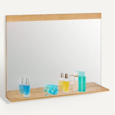 Miroir Mural Avec Surface De Rangement