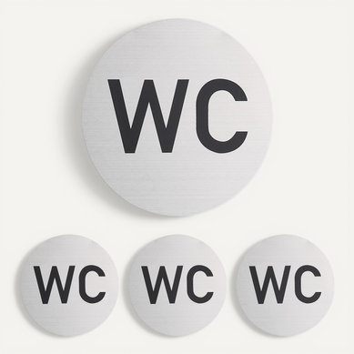 Lot De 4 Pancartes Pour Les Wc