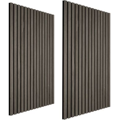 Panneaux Acoustiques Aspect Bois 110x50cm Absorption Phonique Mdf 2 Pièces
