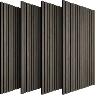 Panneaux Acoustiques Sonic Wall Ii Aspect Bois Chêne Gris 110x50cm Lot 4 Pièces