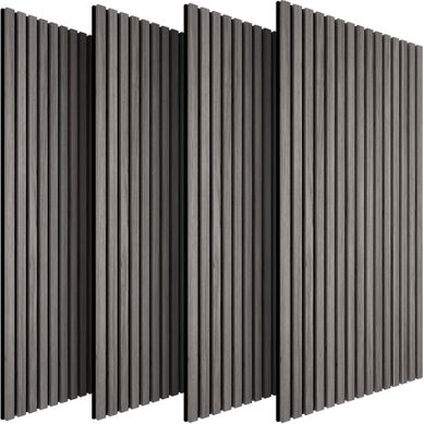 Panneaux Acoustiques Sonic Wall Ii Aspect Bois 110x50cm Mdf Chêne Gris Clair
