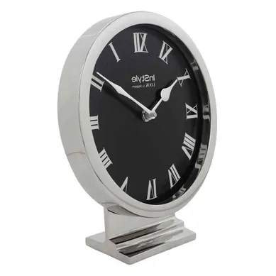 Horloge À Poser Vintage "era" 24cm Noir et Argent