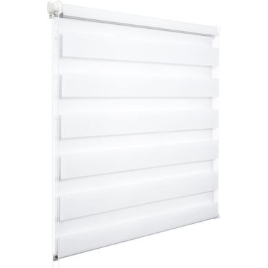 1 Pièce Store Enrouleur Double. Fixation Rapide Sans Perçage. Isolant Thermique.80x150cm.blanc