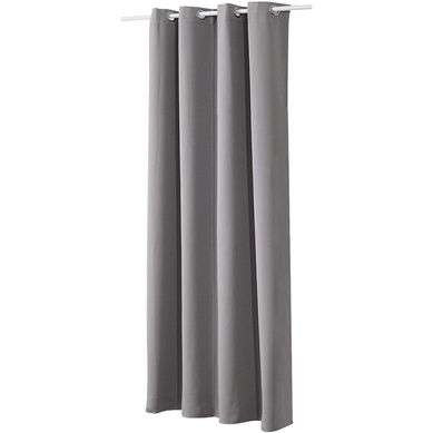 1 Pièce Rideau Occultant à Oeillets Pour Fenêtre Porte.thermique Isolant.135x225cm.gris Foncé