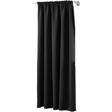 1 Pièce Rideau Occultant.pour Maison Intérieure/fenêtre/porte Isolant Thermique.135x175cm.noir