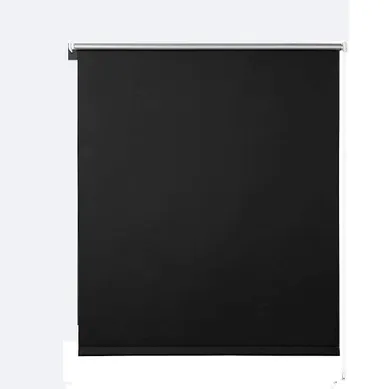1x Store Enrouleur Occultant. Isolant Thermique Avec Revêtement Sans Perçage. 120x210 Cm Noir.