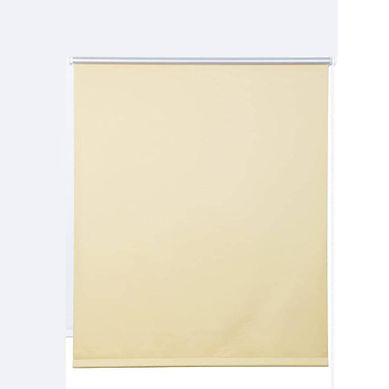 1x Store Enrouleur Occultant. Isolant Thermique Avec Revêtement Sans Perçage. 90x160 Cm Beige.