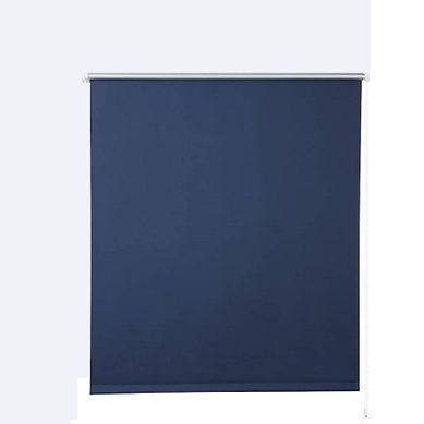1x Store Enrouleur Occultant. Isolant Thermique Avec Revêtement Sans Perçage. 120x160 Cm Bleu.