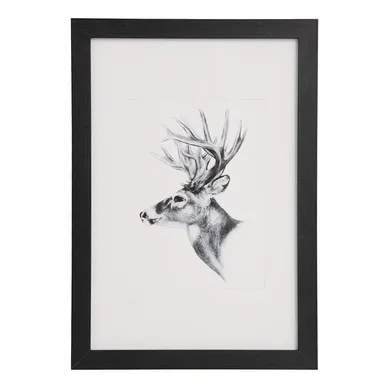 1 X Cadre Photo En Mdf Et Plastique. Cadre Photo De Style Moderne. 30 X 40 Cm Environ. Noir