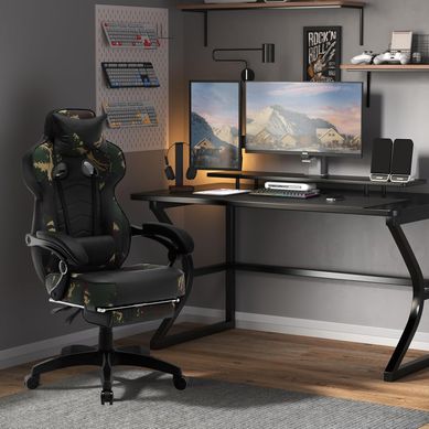 Tabouret De Bureau WOLTU Avec Dossier - Chaise Pivotante Hauteur Réglable, Siège Rond Confortable