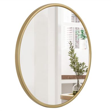 Miroir Rond Mural.cadre En Métal.miroir Décoratif Pour Salle De Bain/chambre/salon/couloir.60x60cm Miroir Rond Mural.cadre En Métal.miroir Décoratif Pour Salle De Bain/chambre/salon/couloir.60x60cm