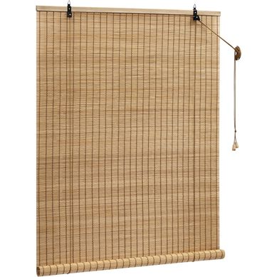 Store Enrouleur Bambou,store Occultant En Bambou,protection Solaire,tirage Latéral,marron,60x220cm