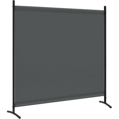 Cloison de séparation 6 panneaux en tissu anthracite 300x200 cm